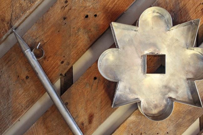 Tinsmith made metal cookie cutter