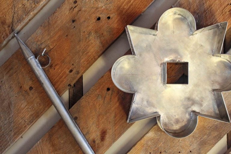 Tinsmith made metal cookie cutter