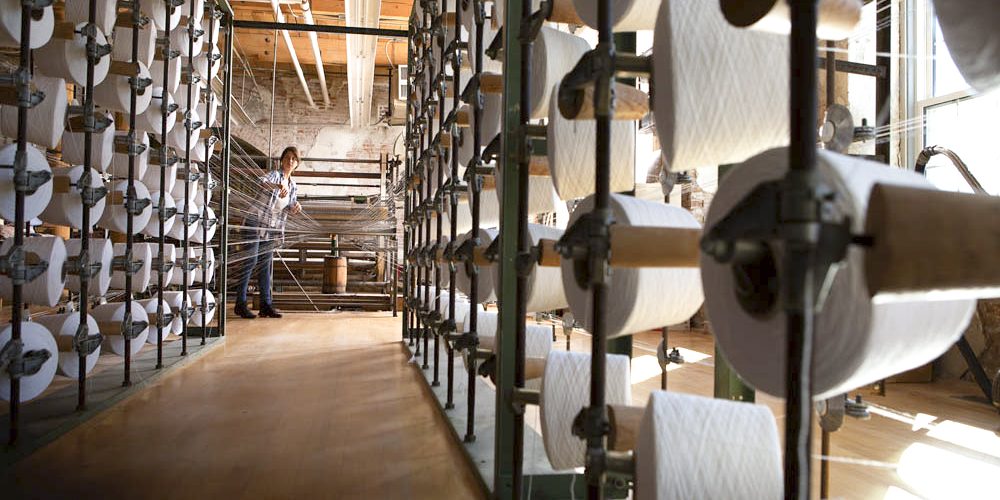 Amana Colonies Woolen Mill Loom Room