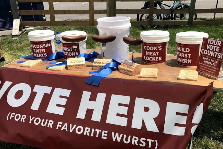 Wurst Festival Voting table