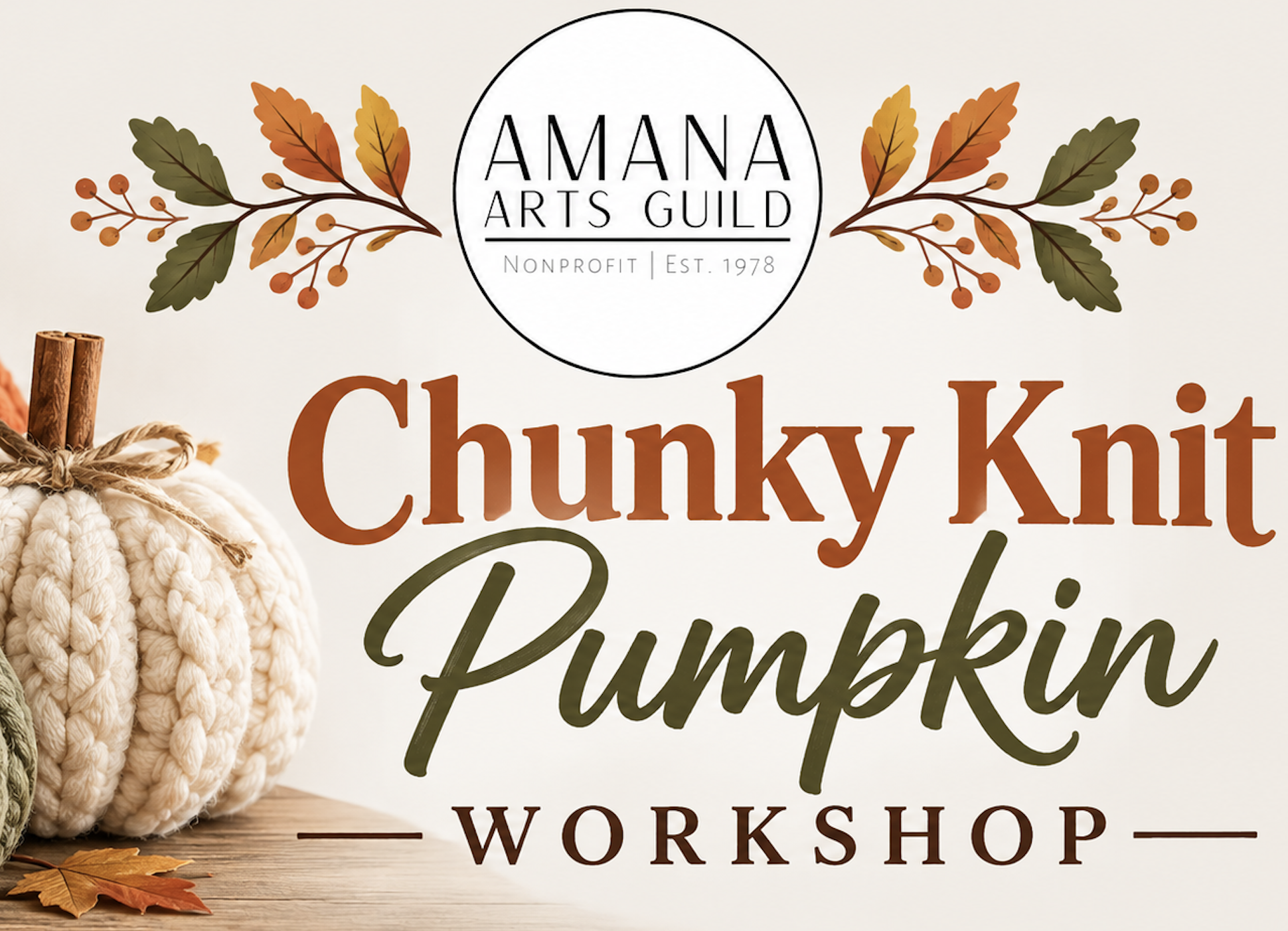 Chunky Knit Pumpkin Workshop